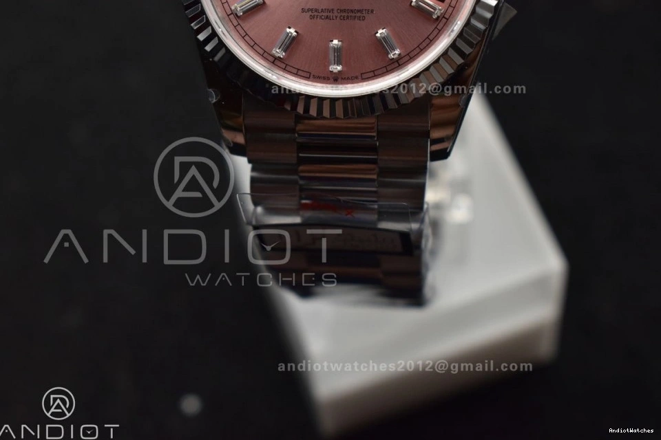 36 QF SS Pink Bracelet Edition President Weight) OnTrend DayDate vr3255 Diamond (Gain V5 904L Steel Dial Best 687 on 0519